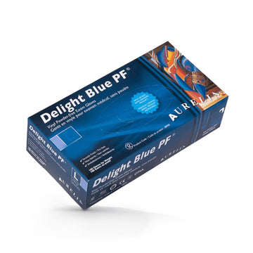 Aurelia Delight Gants en vinyle médical sans poudre, paquet de 100 - Goodshop Canada